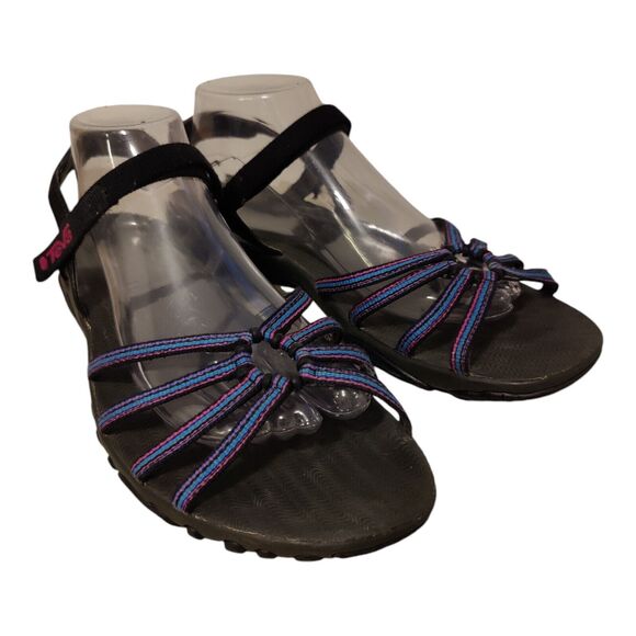Teva Kayenta Carmelita Women’s Sandals Blue/Purple Water Outdoor Strappy Size 10 - Picture 1 of 8